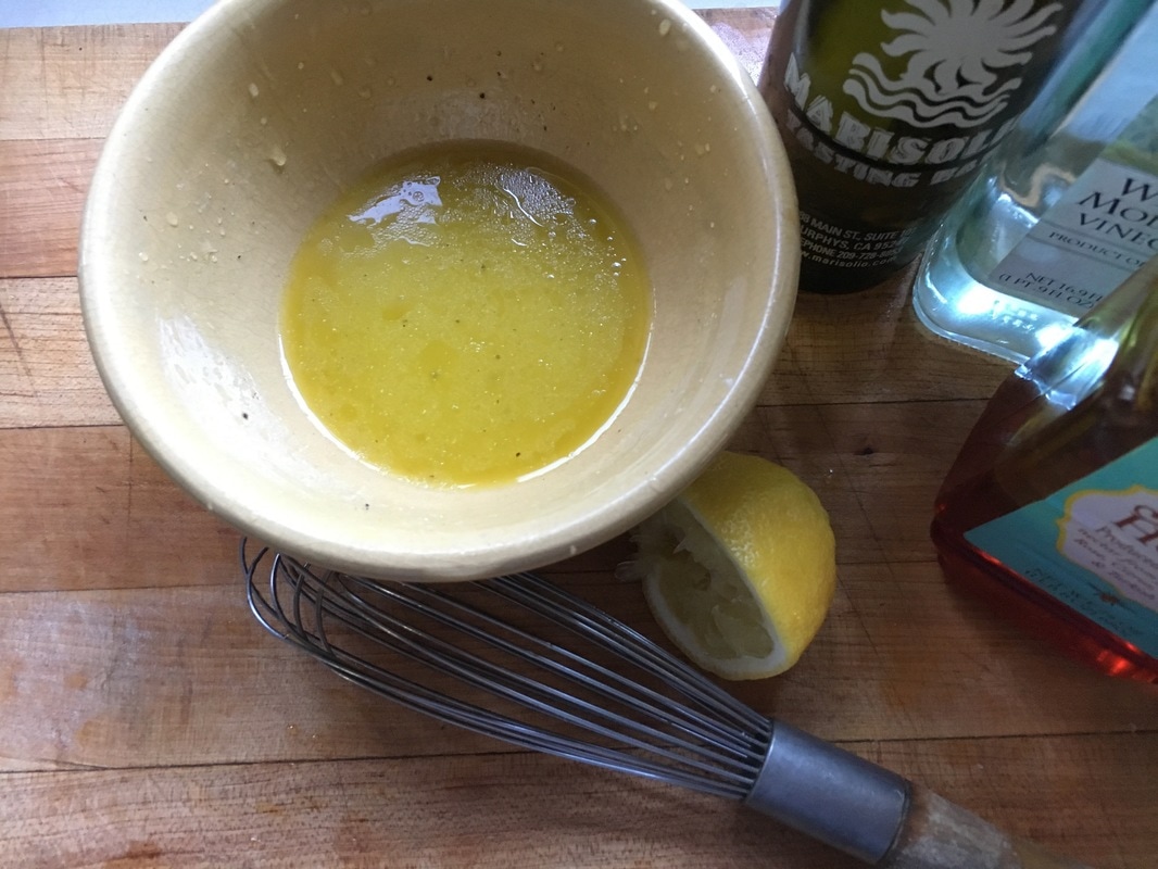 lemon basil oil vinaigrette
